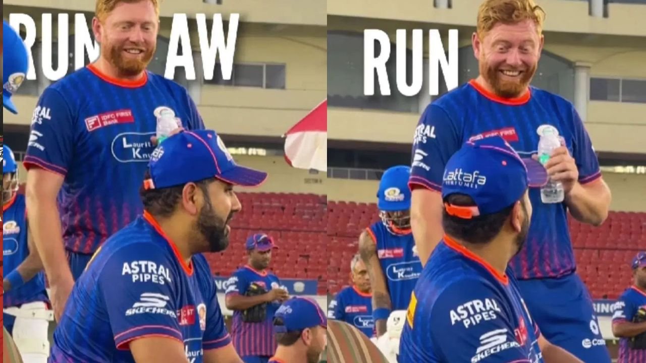 IPL 2025: रोहित शर्मा ने प्रैक्टिस सेशन में जॉनी बेयरस्टो के लिए गाया गाना वायरल हुआ मजेदार वीडियो IPL 2025: रोहित शर्मा ने प्रैक्टिस सेशन में जॉनी बेयरस्टो के लिए गाया गाना वायरल हुआ मजेदार वीडियो